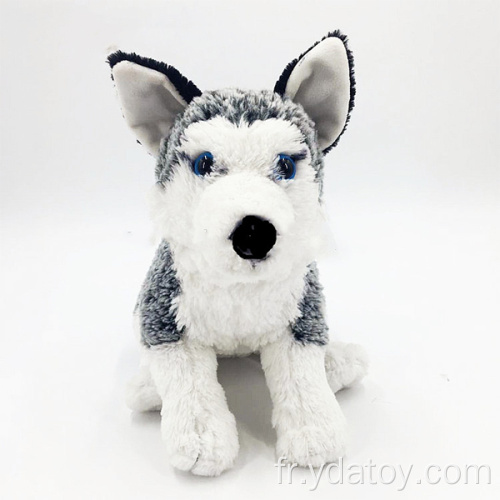 Jouets husky en peluche réaliste